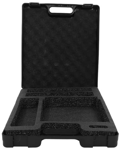 JECOMPRIS Estuche de Transporte para Micrófono Interior Acolchado y Exterior Plástico Resistente, Maletín Portátil para Micrófonos de Condensador, Adecuado para Presentaciones y Entrevistas
