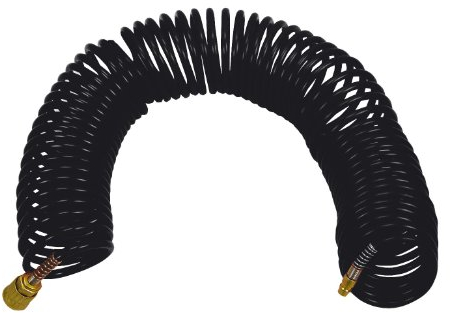 STANLEY - Tubo Spiralato 15 Metri Attacco Rapido, Plastica, Nero, 15 Metri