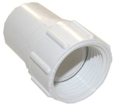 LASCO 15-1623 PVC Hose Adapter with 3/4-Inch Female Hose and 3/4-Inch PVC Pipe Glue Connection, White