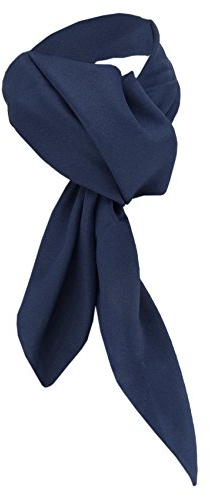 TigerTie Damen Chiffon Halstuch blau marine dunkelblau Uni Gr. 90 cm x 90 cm - Schal