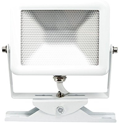 Electraline 63500 Proiettore Faretto Slim da Esterno, IP65 a LED con Staffa, 10W, Bianco, proiettore faretto slim da esterno ip65 a led con staffa 10w bianco
