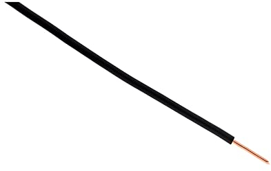 Zenitech - Cable de Alimentación Eléctrica H07V-U 2,5mm² - Negro - 10m - Conductor Monohilo con Aislante PVC - Para Instalación Interior y Proyectos Residenciales - Tensión Nominal hasta 700V