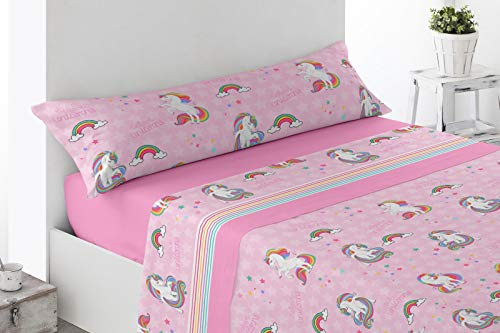 Energy Colors Textil Hogar - Festival - Juego Sábana Cama 90 Verano 3 Piezas. Bajera, encimera, Funda Almohada Microfibra (Gatitos)