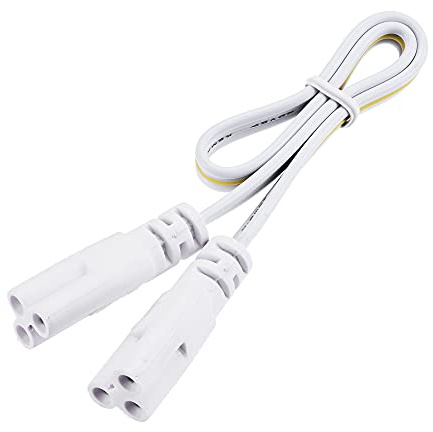 sourcing map Lampen Verbindungskabel für T4 T5 T8 LED Schlauch, 30cm 3 Pin Doppelend Licht Verbindungskabel Verlängerungskabel Packung von 2