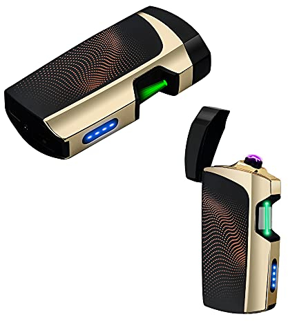 Accendini elettrici, con sensore a infrarossi, accendino al plasma (Punto nero)