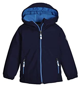 Killtec Unisex softshelljacka/utomhusjacka med huva, mini softshelljacka med huva, mörkblå, 122/128, 37770-000