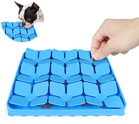 MOOGROU Snuffle Mat for Dogs,Silicone Interactive Dog Mat No Hurt for Dog's Nose for Smell Training and Slow Eating,Encourages Natural Foraging Skills and Stress Relief for Dog Mental Stimulation Toys