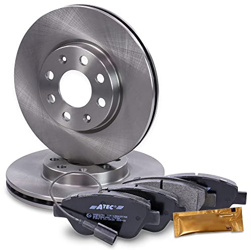 ATEC GERMANY Juego de frenos eje delantero incl. discos de freno Ø 257 mm ventilados + pastillas de freno delanteras Compatible con FIAT GRANDE PUNTO (199_)