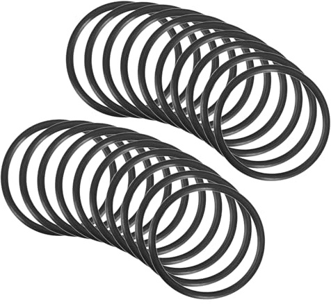 QUARKZMAN 26mm x 22mm x 2mm Nitrilkautschuk O-Ringe x 20 Stücke [Schwarz] | Rund Dichtungsscheibe für Wasserhahn Klempner Reparatur Dichtung Verbindung