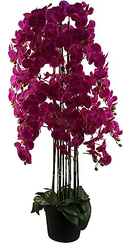 Leaf Design UK Realistische künstliche Orchidee im Topf