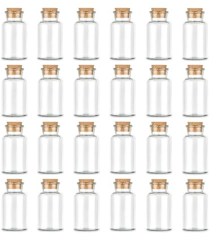 Ankerkraut leeres Korkenglas, groß, 12 Leere große Gewürzgläser, zum Abfüllen von Gewürzen, Kräutern oder Bonbons, großartiges Gast-Geschenk, 300 ml