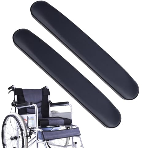 Operitacx Universelles Rollstuhl Armlehnenpolster 13.19 Zoll Pvc Schwamm Ersatzkissen 2 Stück Rutschfest Für Patientenpflege Und Komfort Bei Mobilitätshilfen