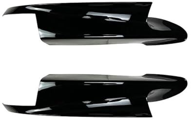 MSMDG Auto Frontspoiler Lippe für BMW Serie 3 E90 E91 E92 E93 M3 2006-2013 Kratzfest Kollisionssicher Lippenspoiler Frontstoßstangenlippe,A/Black