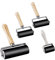 Sporgo Lot de 4 rouleaux en caoutchouc : 3 tailles de rouleau en caoutchouc, rouleau de peinture pour linogravure, rouleau de peinture, rouleau en caoutchouc pour bloc d'encre, impression, tampon,
