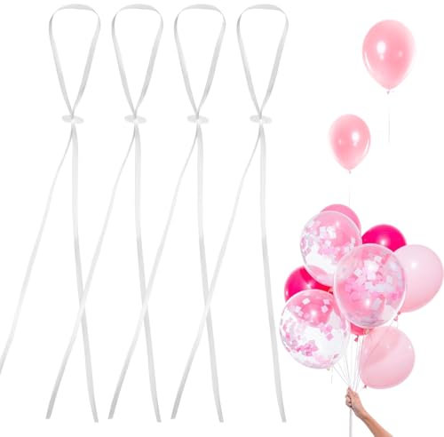 50 pezzi, chiusura per palloncini, per palloncini, ghirlanda, corda di tenuta per matrimoni, compleanni, feste, 50 pezzi