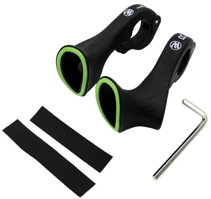 Hsthe Sea Extension de poignées d'extrémité de Guidon de vélo pour VTT, Route, Cross-Country, Convient aux guidons de 21,8 à 22,2 mm, Accessoires de Cyclisme ergonomiques