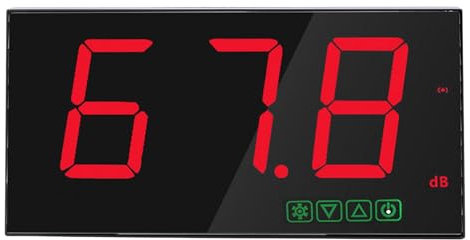 Fonometro digitale, fonometro a parete da appendere USB 30-130dB con allarme per aule, studi, case e fabbriche