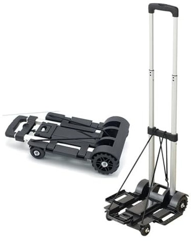 Handwagen Klappbar Robuster, Faltbarer Handsack-Trolley mit Rädern, zusammenklappbarer LKW, Schubkarre, Reisegepäck, Einkaufswagen, Handsack-Trolley, Kleiner Trolley FüR GepäCk Reisen Einkaufen