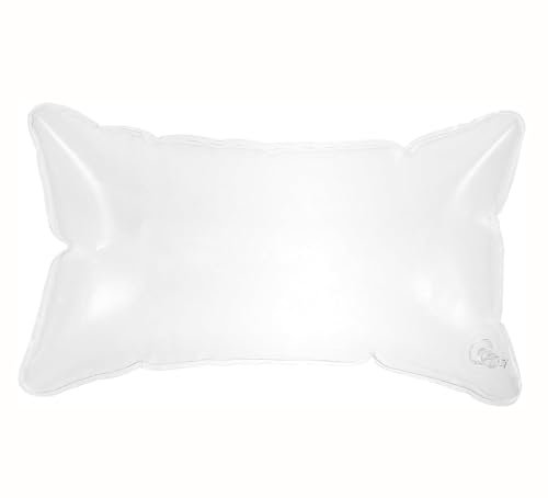 WFXXZL Transparentes aufblasbares Wurfkissen Wasserdichtes aufblasbares Sofa Klarer wasserfester Einsatz Großer Verpackungsfüller Aufblasbares Kissen Outdoor-Kissen Einsatz(45cmx45cm)