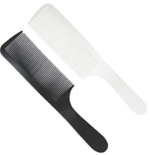 VINTORKY 2stücke Gebogener Friseurkamm Für Herren Haarschneidekamm Zum Trimmen Von Seiten Und Rückenhaaren Geeignet Für Fade Und Kurzhaarfrisuren Mit Antistatischen Zähnen Und Ergonomischem