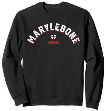 Marylebone Londres - Barrio Viajes Diseño Retro Inglaterra Sudadera