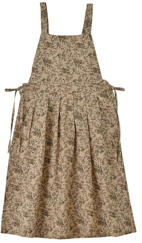 Kasmole Tabliers de Cuisine pour Femme - Tablier de Chef Vintage À Fleurs, Ajustable Imperméable Et Antitache Coton avec Poches, pour Le Jardinage, Le Barbecue, La Cuisine Et Les Arts
