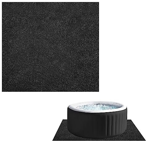 Tappetino da bagno antiscivolo impermeabile per vasca idromassaggio, riutilizzabile, lavabile, protezione per il pavimento per piscine, quadrato grande, 188 x 183 cm, ideale per sicurezza e comfort
