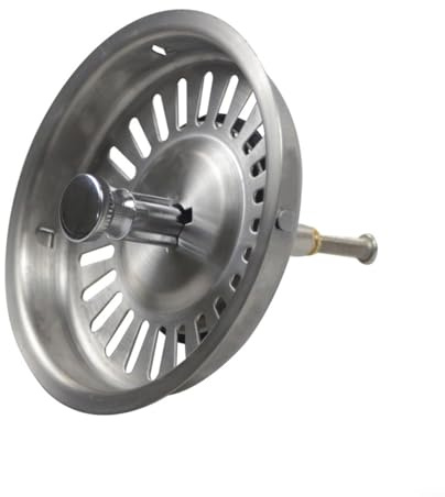 MoSundi Filtre d'évier de cuisine 92 mm en acier inoxydable pour évier de cuisine, salle de bain