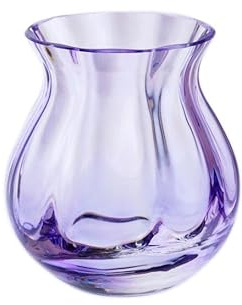 Dartington Crystal - Artisan Vase (Violet, Round)