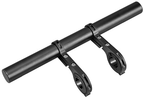 Elegrip Extensor de Manillar de Bicicleta, Extensiones extensoras de Manillar de aleación de Aluminio, MTB Soporte de Extensión con Abrazaderas Doble, para GPS Teléfono Velocímetro Faros