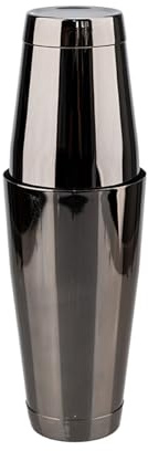 Coctelera Boston de 750/550 ml con receta, mezcladora acero inoxidable, for barman, bebidas bar, 2 cocteleras, herramientas(Gold)