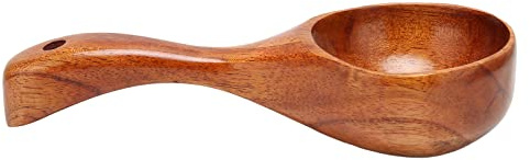 Riuulity Mestolo in Legno con Superfici più Lisce, Facile da Usare per la Domestica, Mestolo per Acqua in Legno Phoebe per gli Amanti della