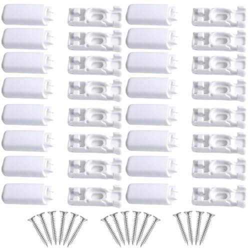 32pcs Plissee Ersatzteile Klemmtraeger Halterung Spannschuhe Zubehoer | Einfache, Montage, robustes, Material, universelle, Passform, reibungslose, Bedienung, ideal, viele, Fensterarten