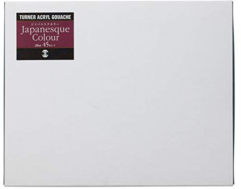 Turner Acrylic Paint Set Japanesque Artist Acryl Gouache - Based on Traditional Japanese Colors From Nature, Coarse, Rough, Gritty Texture - [Set of 45 | 20 ml Tubes]