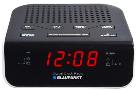 Blaupunkt CRWH Uhrenradio mit LCD-Display schwarz