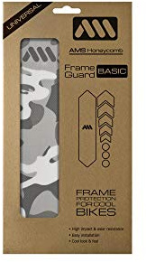 All Mountain Style AMS High Impact Frame Guard Basic – Protects your bike from scratches and dings, White