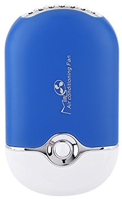 ThreeH Handheld Mini USB Lüfter Eingebaute Lithium Batterie Klimaanlagen Travel wiederaufladbare Lüfter F015,Blue