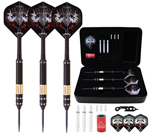 CUESOUL Dragon Deluxe Messing Steel Dartpfeile, 21 Gramm