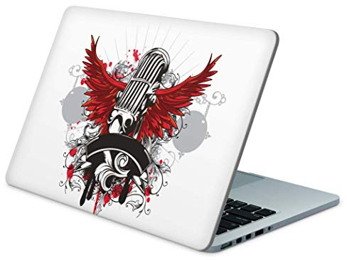 Skins4u Folie Sticker Skin Vinyl Aufkleber mit farbenfrohen Motiven für bis 17.3 Zoll 42x30cm Laptop Skin Decal Cover Wings