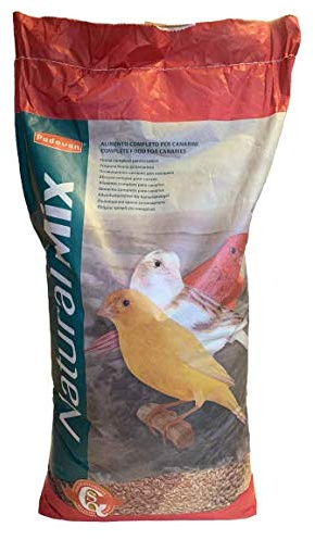 Petgnam Padovan Naturalmix 20 kg Mangime per Canarini Alimento Completo con Semi e Cereali Miscela Selezionata con Frutta Disidratata e Biscotti Sbriciolati