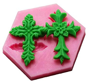 Kacniohen Blumen-Form Kreuz Backform Kreuz Fondant-schokoladen-Form-silikon-seifen-Form Für Dekorieren Kuchen, Schokolade, Bonbons
