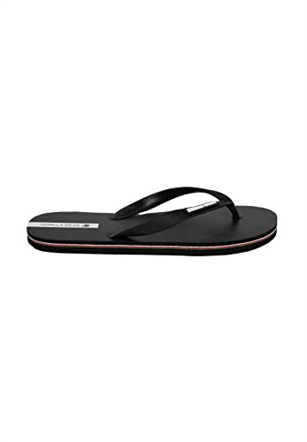 Gorilla Wear - Kokomo Flip-Flops - Schwarz - Freizeit Bequem rutschfest unisex mit Logo für maximale Bewegungsfreiheit aus Gummi EVA Badesandalen, 38