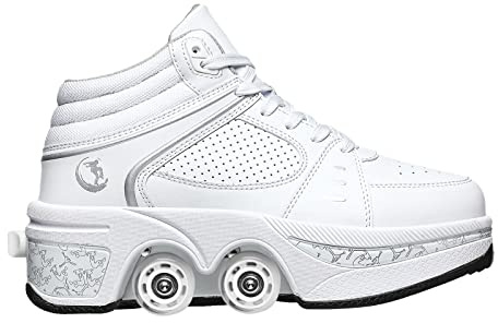 Roller Skate Shoes Rollschuhe Schuhe Mit Rollen Skateboardschuhe,Inline-Skate, verstellbar Damen Schuhe mit Rollen für mädchen