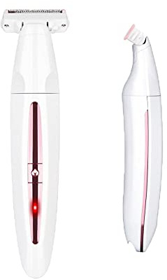 Rasoir Electrique Femme ZRJIA, Tondeuse pour Poils de Visage, Barbe, Moustache, Bras, Jambes, Aisselles, Maillot, Rasoir Indolore, Épilation Humide et Sèche, Rechargeable USB, Noir, Style Tendance