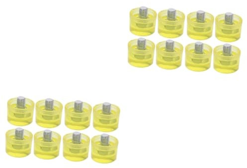 ULTECHNOVO 8pcs Replacement Rubber Hammer Head Striking Tip for Crafts Flooring Rubber Mallet Head for Jewelry Work