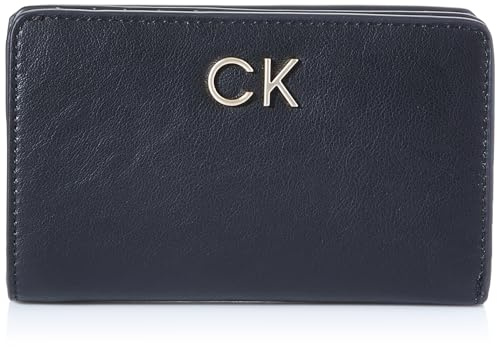 Calvin Klein Damen Geldbörse Re-Lock Bifold French Wallet K60k608992, Schwarz (Ck Black), OS
