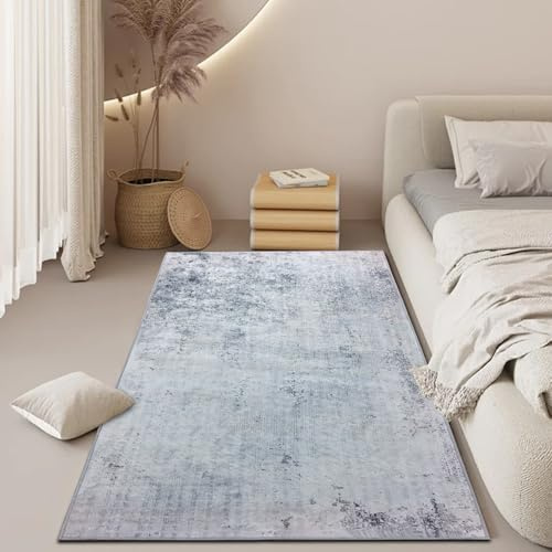 Cinknots Tappeto Runner Corridoio Lungo Astratto Moderno Tappeto per Soggiorno Camera da letto Cucina Non Scivolo Grande Porta Lavabile Tappeti (80 x 200 cm, Grigio chiaro/Marrone)