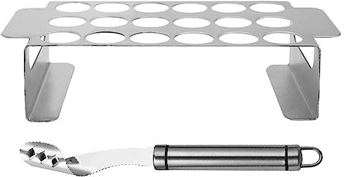 Luxshiny Support Pour Poivrons Acier Inoxydable Éplucheur De Poivrons Accessoires De Barbecue Pour Jalapeños