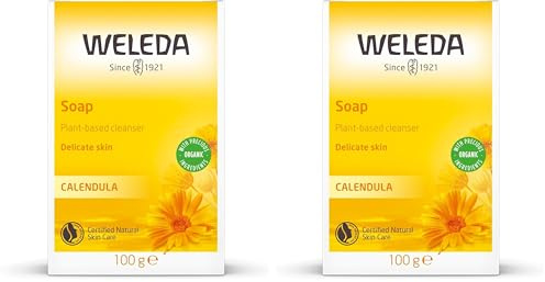 Weleda Jabón Caléndula Pastilla Weleda 100 g (Paquete de 2)
