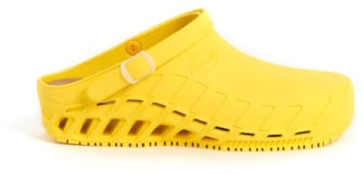 Scholl Clog Evo, Zoccoli Sanitari Medicali Unisex - Adulto, Giallo, 37/38 EU